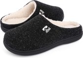 Pantoffels Heren - Sloffen - Maat 46/47 - Zwart - Anti-slip - Comfeet