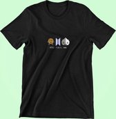 BT21 BTS Pixel Art T-Shirt | Cute Kpop Merchandise | Bangtan Boys Army | Shooky Amy Two-Faced | Zwart Maat S