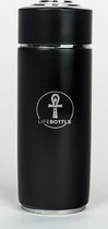 Lifebottle drinkfles met alkaline water filter Zwart