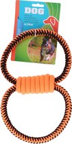 Tom Hondenspeeltouw 34 Cm Nylon Zwart/oranje