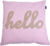 In The Mood Kussen Hello Acryl 50 x 50 cm - 2 stuks - Soft Pink