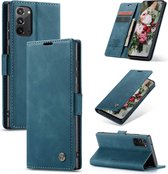 Casemania Hoesje Geschikt voor Samsung Galaxy Note 20 Emerald Green - Portemonnee Book Case