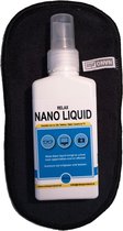 Brillen doek - Telefoon doekje - Nanodoekje - Bril schoonmaken - telefoon schoonmaken - Anti Condens - Brillenspray - Microvezeldoekje - Nano Liquid - Nano Spray – Reiniger – Zwart doekje + flesje