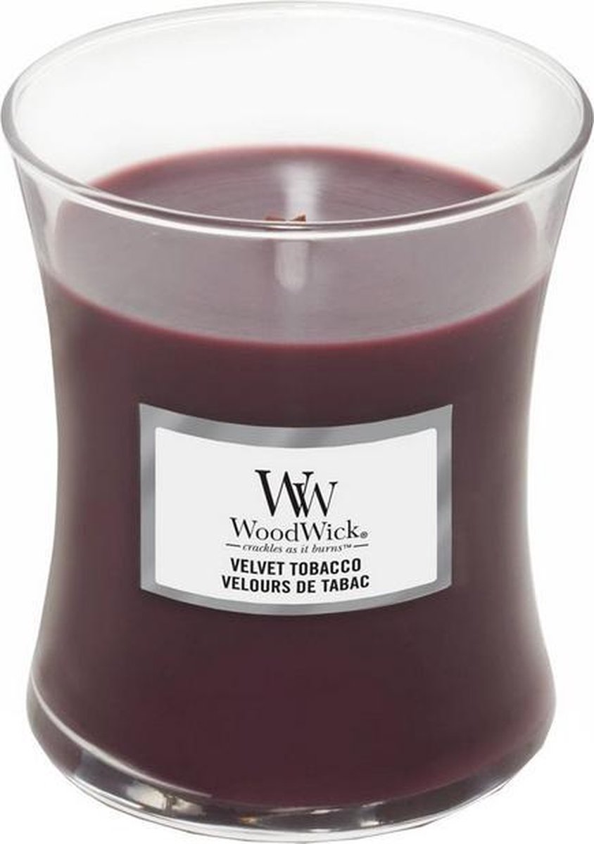 Woodwick Medium Candle Velvet Tobacco