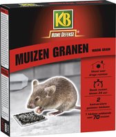 KB Home Defense Muizenlokdoos Magik Grain (granen) - Muizenval - Muizen granen (10g) voldoende voor 70 muizen - 2 stuks - Muizengif (korrels) - Werkt binnen 24 uur