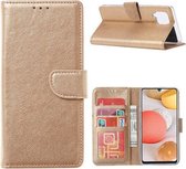 Mobile Restore Telefoonhoesje - Book Case - Geschikt Voor Samsung Galaxy A42 - Goud