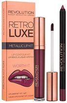 Makeup Revolution Retro Luxe Metallic Lip Kit - Worth It