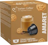 Italian Coffee - Amaretto Koffie - 16x stuks - Dolce Gusto compatibel