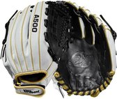 Wilson - Honkbal - MLB - Softbal Handschoen - A500 - Siren Fastpitch - Zwart/Wit - 11,5 inch