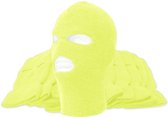 Bivakmuts 3 gaten neon geel - Warme muts - Rekbaar - One Size - Balaclava - Motor