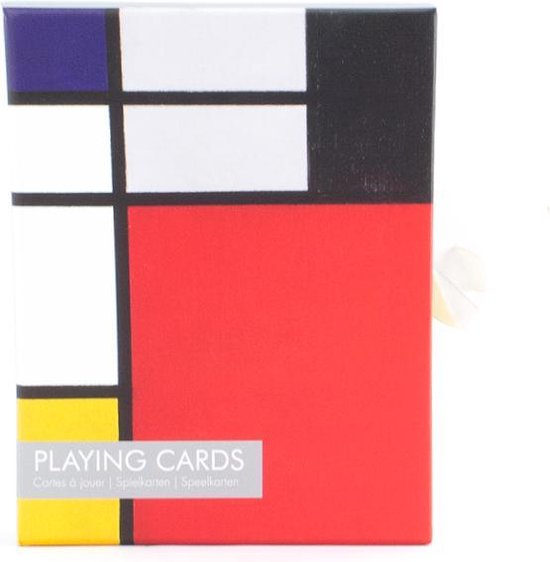 Thumbnail van een extra afbeelding van het spel Set van 2 speelkaarten, Piet Mondriaan