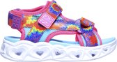 Skechers Heart Lights Sandals-Color Gr Meisjes Sandalen - Hot Pink/Multi - Maat 22