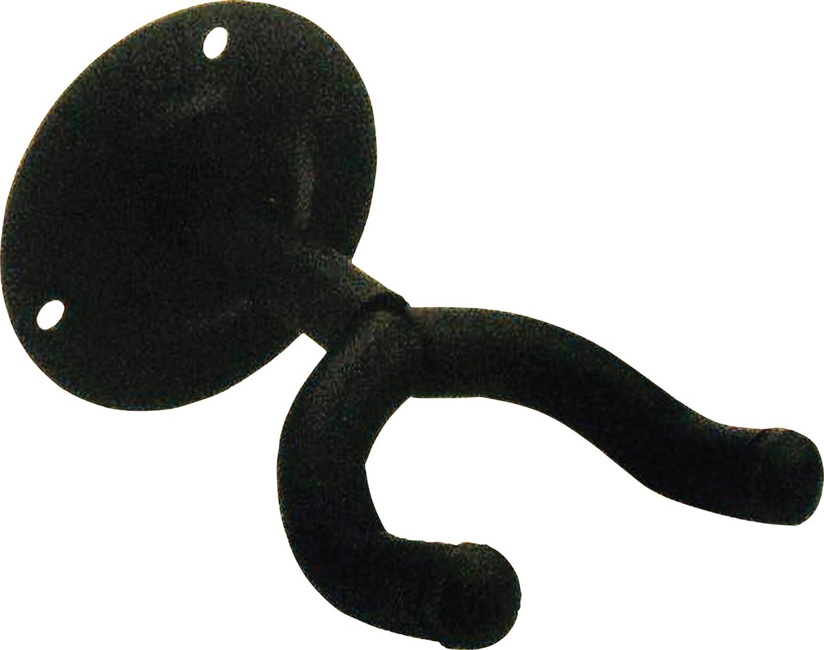 NJS Korte gitaarhanger muurbeugel voor gitaren, ukeleles en mandolines - incl schroeven en pluggen
