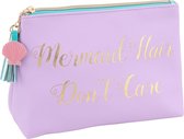 CGB Giftware ‘Cloud Nine’ Mermaid Hair Don't Care Purple Make Up Bag Cosmetic Holder