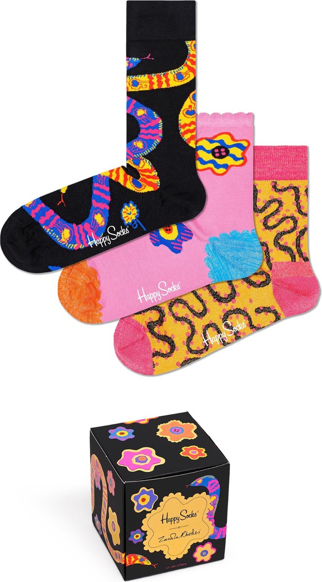 Happy Socks Zandra Rhodes Giftbox 3P - Maat 36-40
