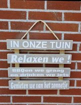 Houten tuinbord  Tekst bord  Wandbord  Tuindecoratie  Tuin Buiten Bord Tekstbord Wandbord Spreukbord Quotebord Cadeau Geschenk Verjaardag Vaderdag Vader Spreuken Spreuk Quoteborden