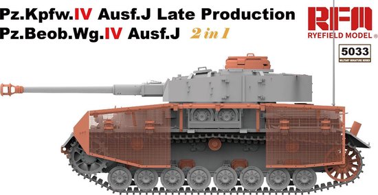 Rye Field Model 5046 1/35 Mô Hình Xe Tăng Panzerkampfwagen IV Ausf.H Sd