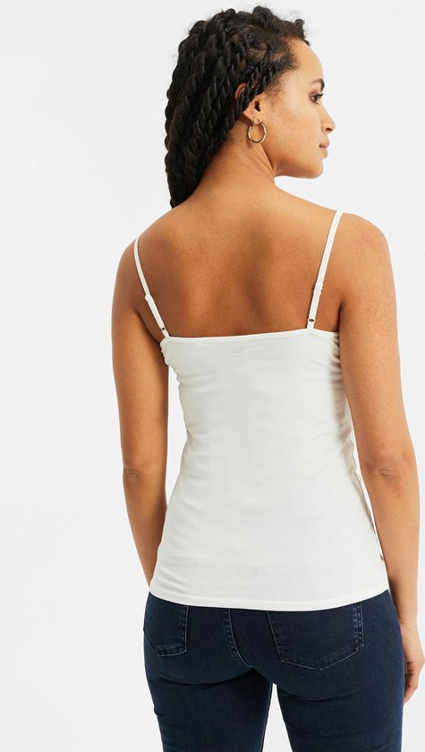 WE Fashion Dames singlet met kant - Maat S