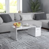 Salontafel - wit - modern - landelijk - industrieel - salontafels - hout - L&B Luxurys