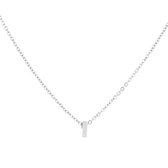 Nana dames ketting met letter "I" zilverkleurig hanger | Liefde Cadeau