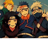 Poster - Naruto Young Team Minato Kakashi Anime - 35 X 51 Cm - Multicolor
