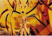 Poster - Naruto Kurama Anime - 35 X 51 Cm - Multicolor