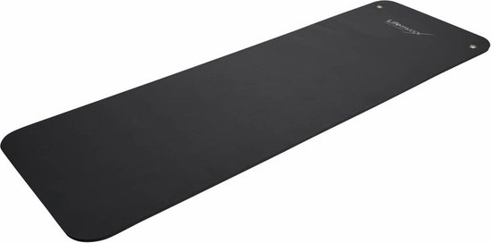 LMX Professionele Aerobic Fitnessmat 180x60x1,6cm - Zwart - 180 cm