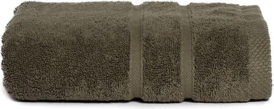 The One Towelling Ultra Deluxe handdoek - 50 x 100 cm - Hoge vochtopname & Extreem zacht - 100% Gekamd katoen - Olijfgroen