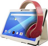 Point of View - 10" tablet/tablet 10 inch - 2GB+32GB - met 3G/WiFi/DUAL SIM/GPS/Bluetooth Android 10 Go Tablet met witte beschermhoes en rode koptelefoon (geschikt voor Netflix en Disney+)