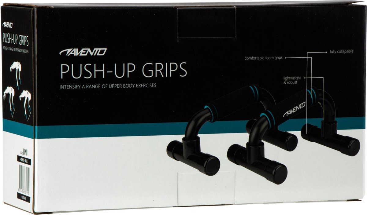 Push-up Grips - Zwart/Blauw van Avento — cadeau in Sport & Outdoor - foto 4