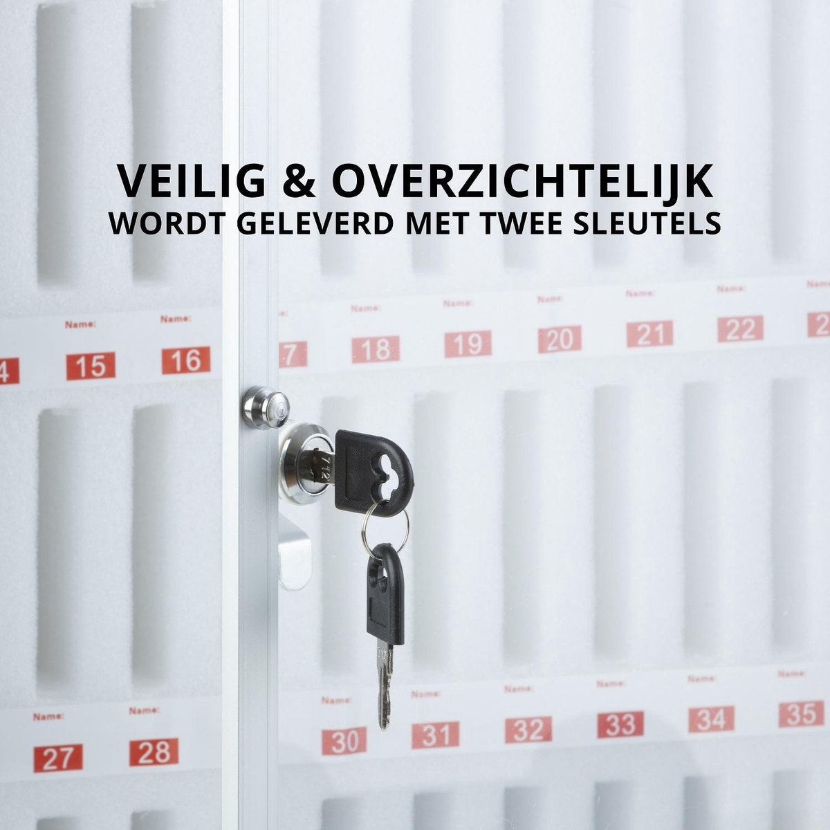 Opbergkast Voor Mobiele Telefoons,25 Vakken Acry Persoonlijke Opbergbox, Afsluitbare Mobiele Telefoonbox met Slot Sleutel, Opbergbox Voor Mobiele Telefoons met Kaartsleuf Voor Klaslokalen