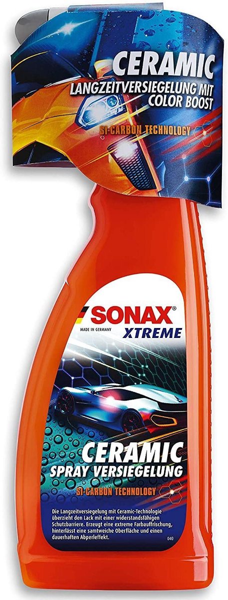 SONAX XTREME keramische spray verzegeling (750 ml) tot 4 maanden langdurige bescherming tegen vuil, insecten en strooizout NIEUW!