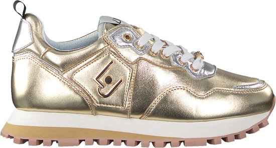 Beige sneaker met goudkleurige details Maxi Wonder Liu Jo