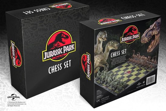 Thumbnail van een extra afbeelding van het spel The Noble Collection Jurassic Park: Chess Set