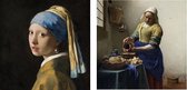 Ambiente Servetten Het melkmeisje en het meisje met de parel van Vermeer 2 pakjes