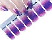 ● Nail wraps ● "Multiplaza" Paars/Roze/Zilver - nail patch - nagellakstickers - nagelstrips - siernaden - nail art - manicure - nagelstickers