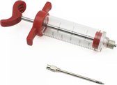 Marinade injectiespuit - ZWART - Marinade injector - Garneerspuit Injectiespuit voor vlees en BBQ - Met RVS naald - 30ML