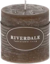 Riverdale - Rustieke Geurkaars White Chocolate mokka 7.5x7.5cm - Bruin