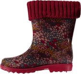 Xq Footwear Regenlaarzen Bloemen Junior Rubber Rood Maat 29