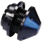 EDM - Lamphouder met Kraag + Ring - E27 - Zwart
