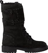 Omoda 690 Veterboots - Laarzen Met Veters - Meisjes - Zwart - Maat 33