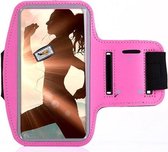 Geschikt voor Samsung Galaxy A12/ Samsung Galaxy A14 Sportband hoes sport armband hoesje Hardloopband Pink