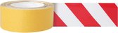 Vloermarkeringstape, overrijdbaar, 2-kleuren breedte 50 mm Rood, wit