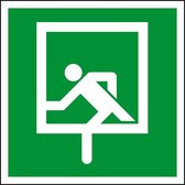 Noodraam bord - kunststof - E016C 300 x 300 mm