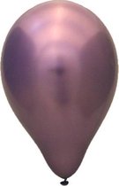 25 stuks lila chrome latex ballon 30 cm