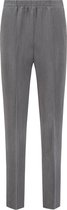 Coraille dames broek, Anke met elastische tailleband, licht grijs, maat 38 (maten 36 t/m 52) stretch, fijne kwaliteit, zonder rits, steekzakken