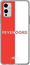 6F hoesje - geschikt voor OnePlus 9 -  Transparant TPU Case - Feyenoord - met opdruk #ffffff