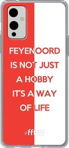 6F hoesje - geschikt voor OnePlus 9 -  Transparant TPU Case - Feyenoord - Way of life #ffffff