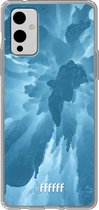 6F hoesje - geschikt voor OnePlus 9 -  Transparant TPU Case - Ice Stalactite #ffffff