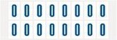 Letter stickers wit/blauw teksthoogte: 25 mm letter O